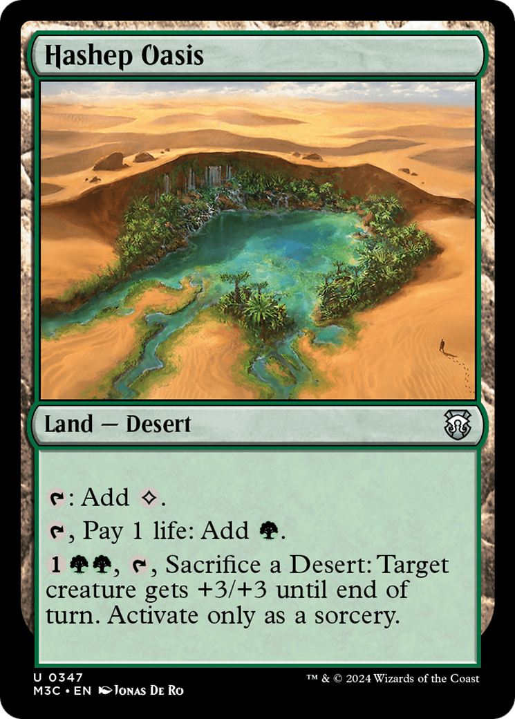 Hashep Oasis (Ripple Foil) [Modern Horizons 3 Commander] | Good Games Morley