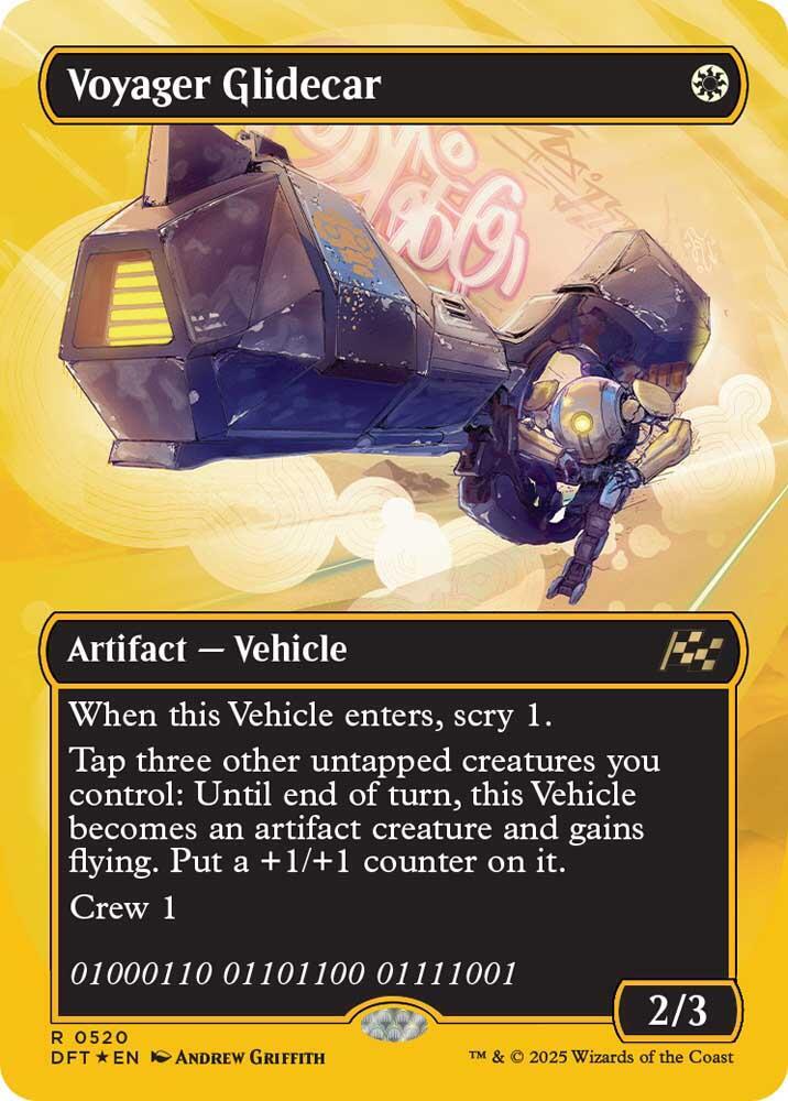 Voyager Glidecar 520 (Aetherdrift)  - Borderless First-Place Foil | Good Games Morley