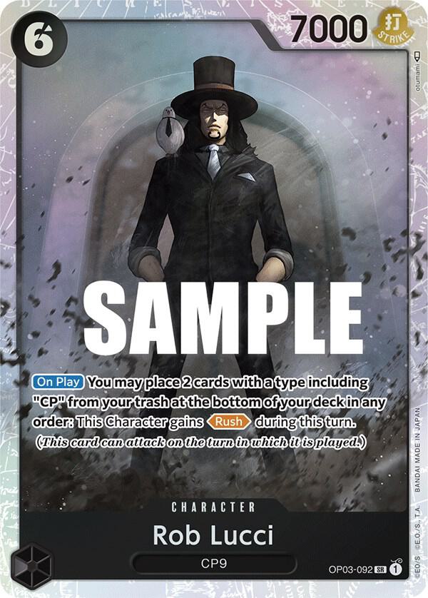 Rob Lucci OP03-092 (Pillars of Strength)  - Foil | Good Games Morley