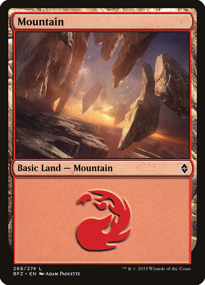 Mountain (268) [Battle for Zendikar] | Good Games Morley