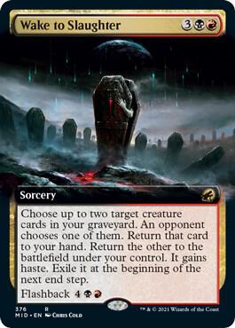 Wake to Slaughter Extended Art 376/277 (Innistrad: Midnight Hunt)  - Foil | Good Games Morley