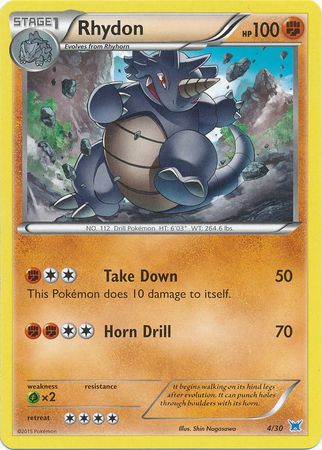 Rhydon (4/30) [XY: Trainer Kit 2 - Latios] | Good Games Morley