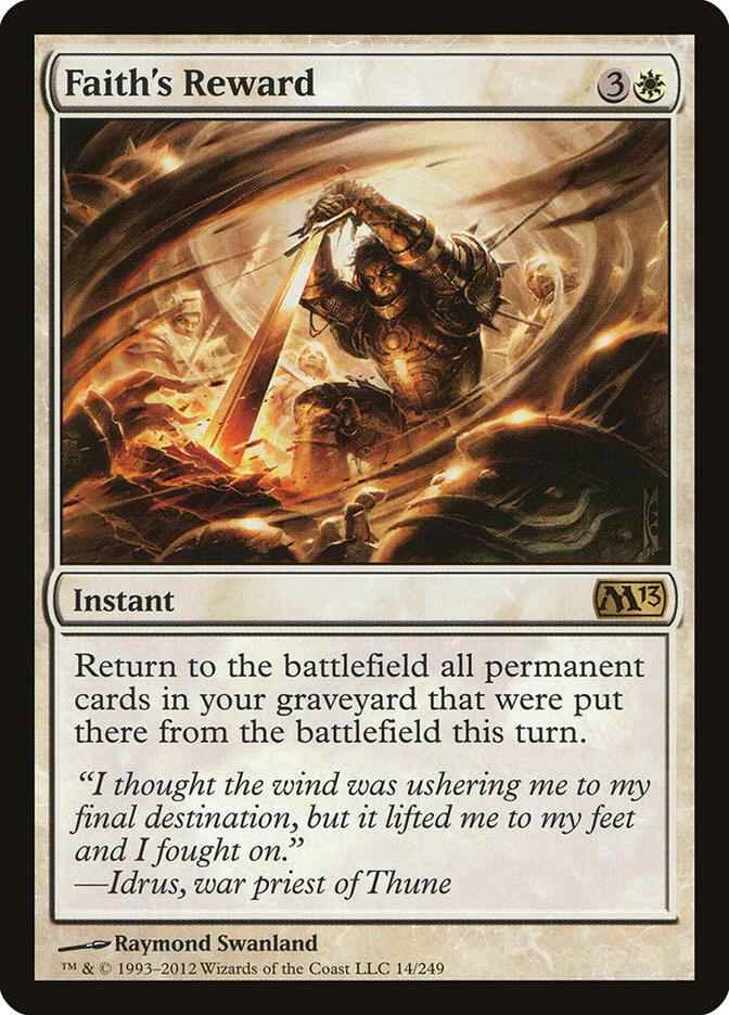 Faith's Reward 14/249 (Magic 2013 (M13))  | Good Games Morley