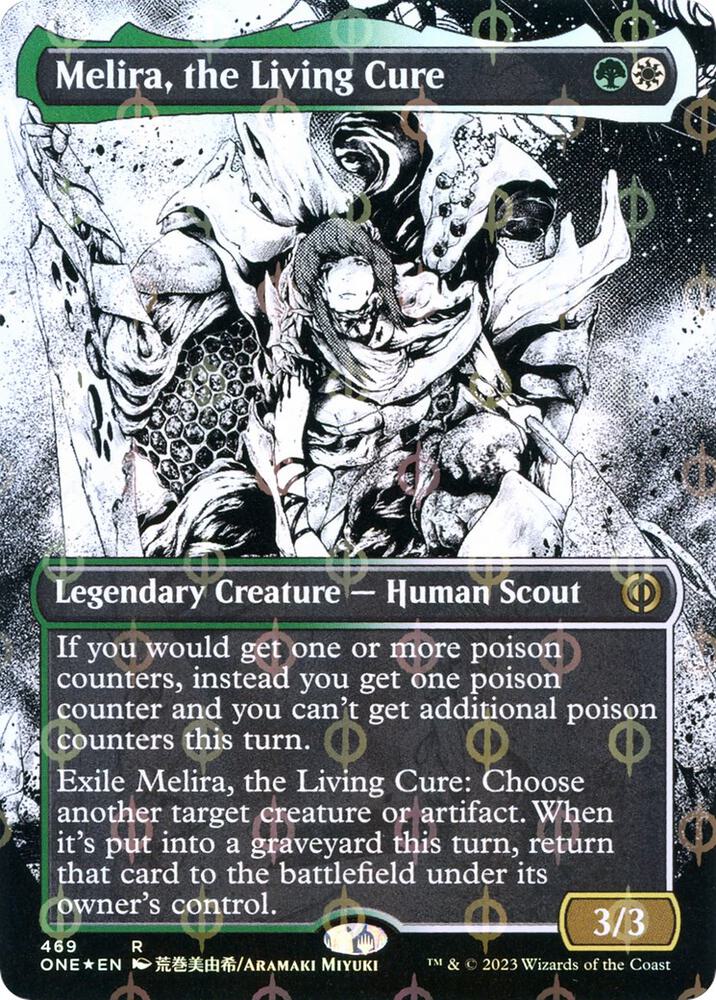 Melira, the Living Cure 469/271 (Phyrexia: All Will Be One)  - Borderless Compleat Foil | Good Games Morley