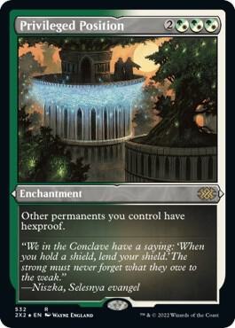 Privileged Position Foil Etched 532 (Double Masters 2022)  - Foil | Good Games Morley
