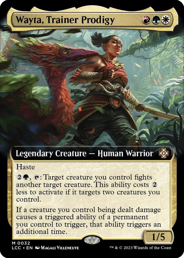 Wayta, Trainer Prodigy 32 (Commander: The Lost Caverns of Ixalan)  - Extended Art Foil | Good Games Morley
