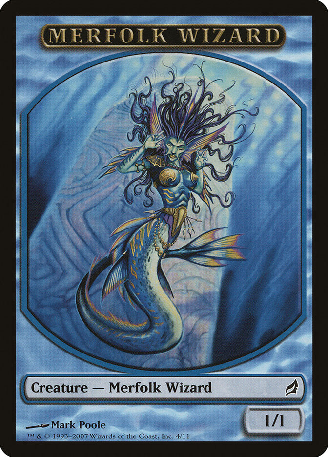 Merfolk Wizard Token [Lorwyn Tokens] | Good Games Morley