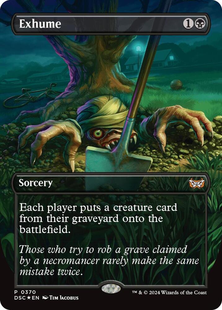 Exhume 370 (Commander: Duskmourn: House of Horror)  - Borderless Foil | Good Games Morley