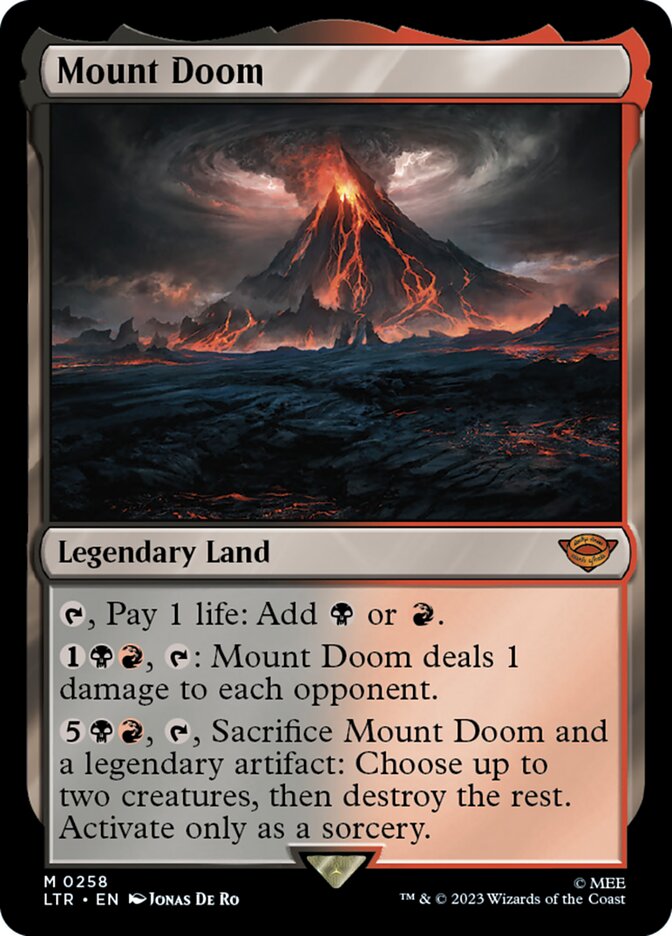 Mount Doom 258 (Universes Beyond: The Lord of the Rings: Tales of Middle-earth)  | Good Games Morley