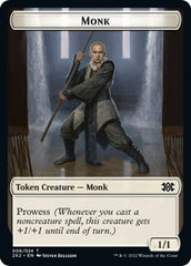 Wrenn and Six Emblem // Monk Double-Sided Token [Double Masters 2022 Tokens] | Good Games Morley