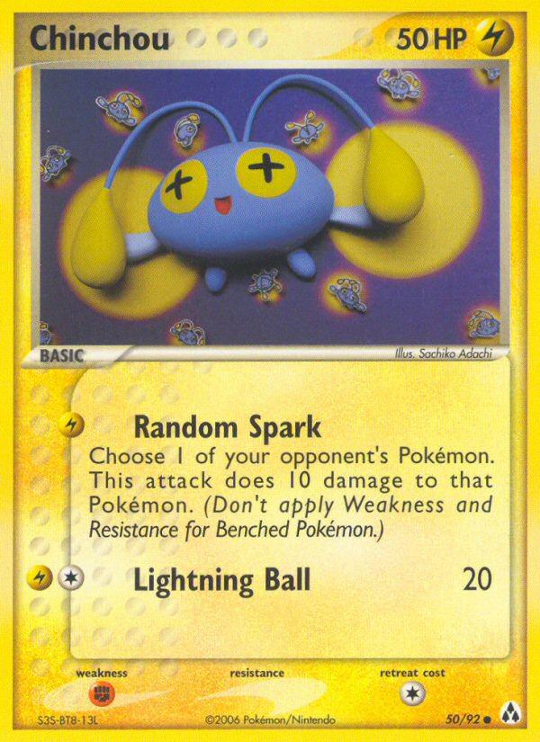 Chinchou (50/92) [EX: Legend Maker] | Good Games Morley