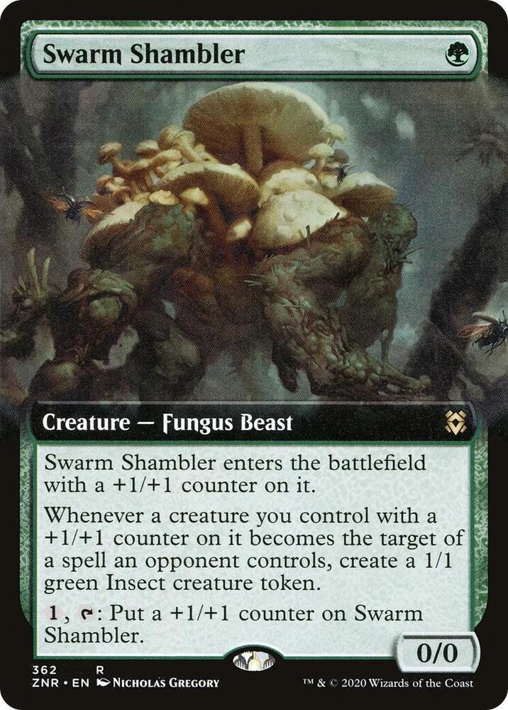 Swarm Shambler 362/280 (Zendikar Rising)  - Extended Art Foil | Good Games Morley