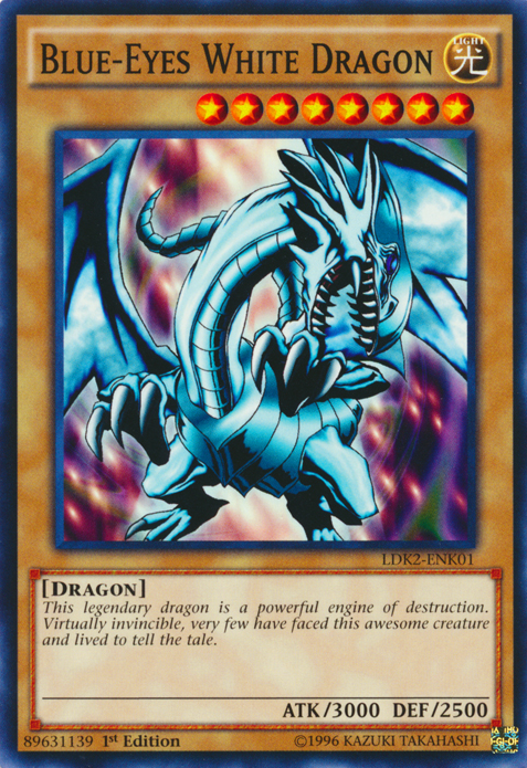 Blue-Eyes White Dragon (Version 1) [LDK2-ENK01] Common | Good Games Morley