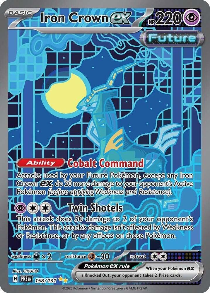Iron Crown ex (158/131) [Scarlet & Violet: Prismatic Evolutions] | Good Games Morley