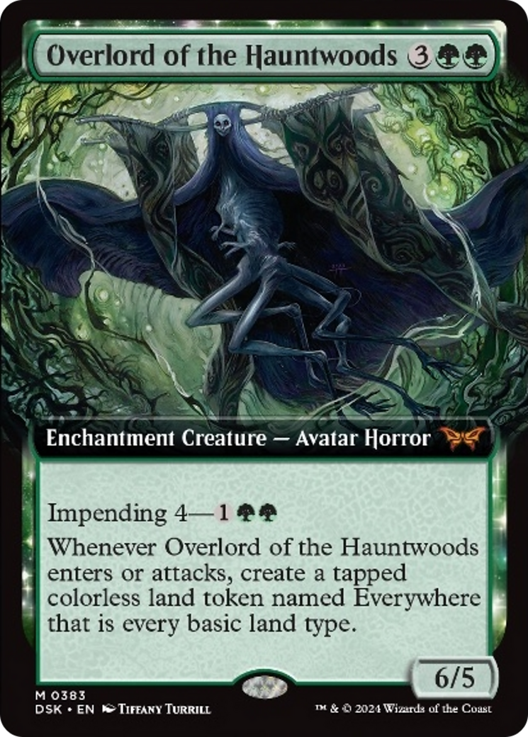 Overlord of the Hauntwoods (Extended Art) [Duskmourn: House of Horror] | Good Games Morley