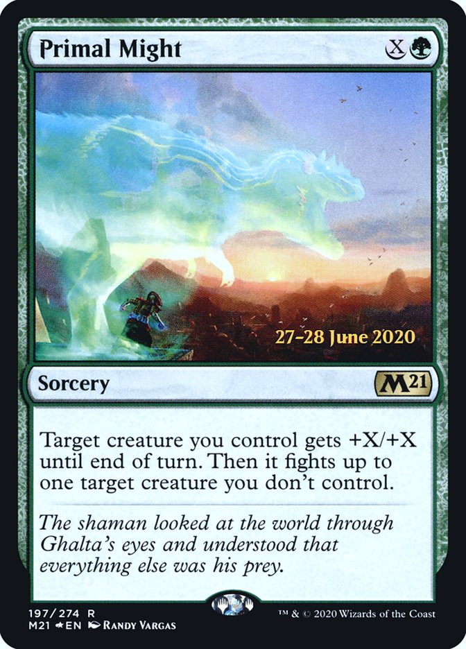 Primal Might [Core Set 2021 Prerelease Promos] | Good Games Morley