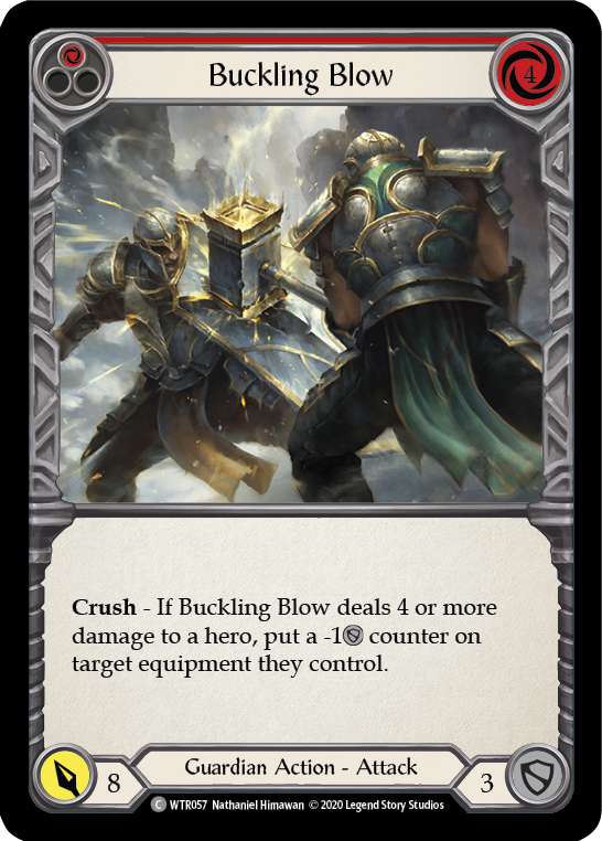 Buckling Blow (Red) [U-WTR057] (Welcome to Rathe Unlimited)  Unlimited Rainbow Foil | Good Games Morley