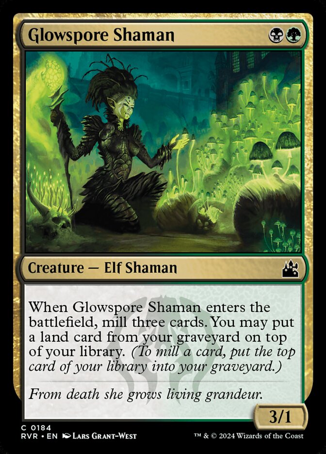Glowspore Shaman 184/291 (Ravnica Remastered)  | Good Games Morley