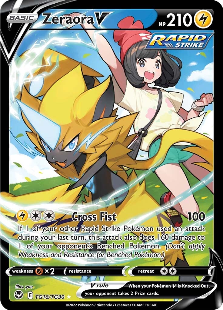 Zeraora V (TG16/TG30) [Sword & Shield: Silver Tempest] | Good Games Morley