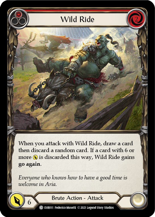 Wild Ride (Red) [EVR011] (Everfest)  1st Edition Rainbow Foil | Good Games Morley