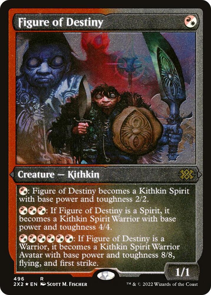 Figure of Destiny Foil Etched 496 (Double Masters 2022)  - Foil | Good Games Morley