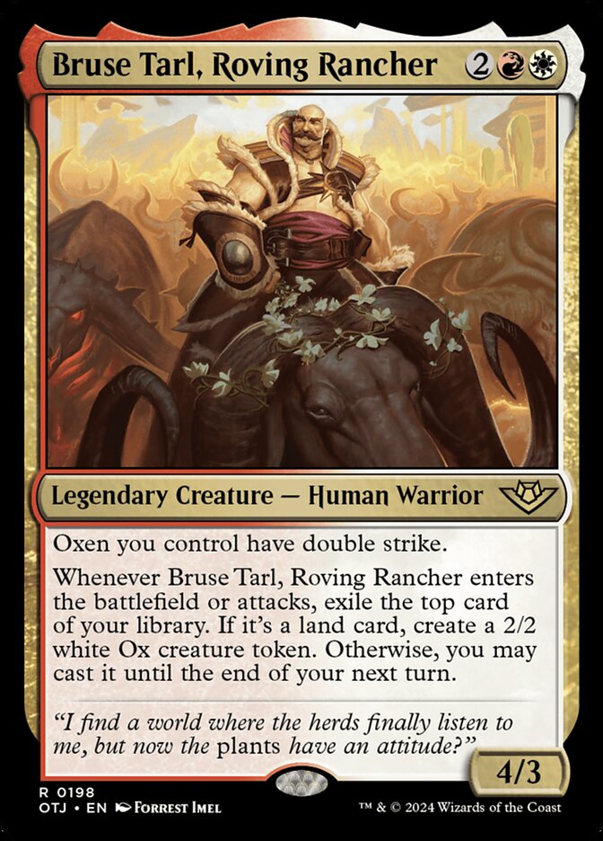Bruse Tarl, Roving Rancher 198/286 (Outlaws of Thunder Junction)  | Good Games Morley
