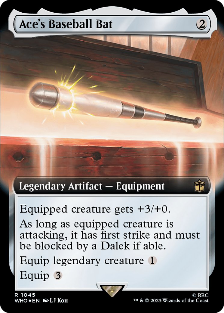 Ace's Baseball Bat (Extended Art) (Surge Foil) [Doctor Who] | Good Games Morley