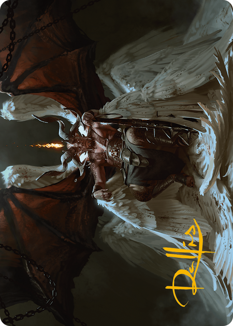 Shilgengar, Sire of Famine Art Card (Gold-Stamped Signature) [Modern Horizons 3 Art Series] | Good Games Morley