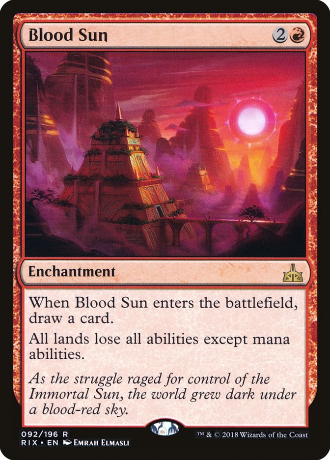 Blood Sun 92/196 (Rivals of Ixalan)  - Foil | Good Games Morley