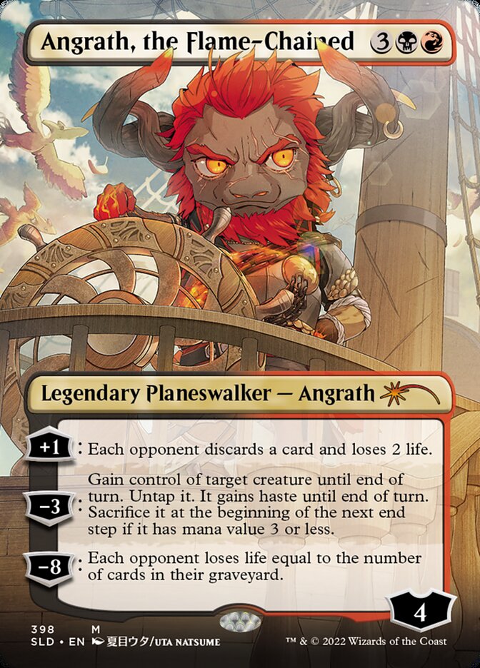 Angrath, the Flame-Chained (Borderless) [Secret Lair Drop Series] | Good Games Morley