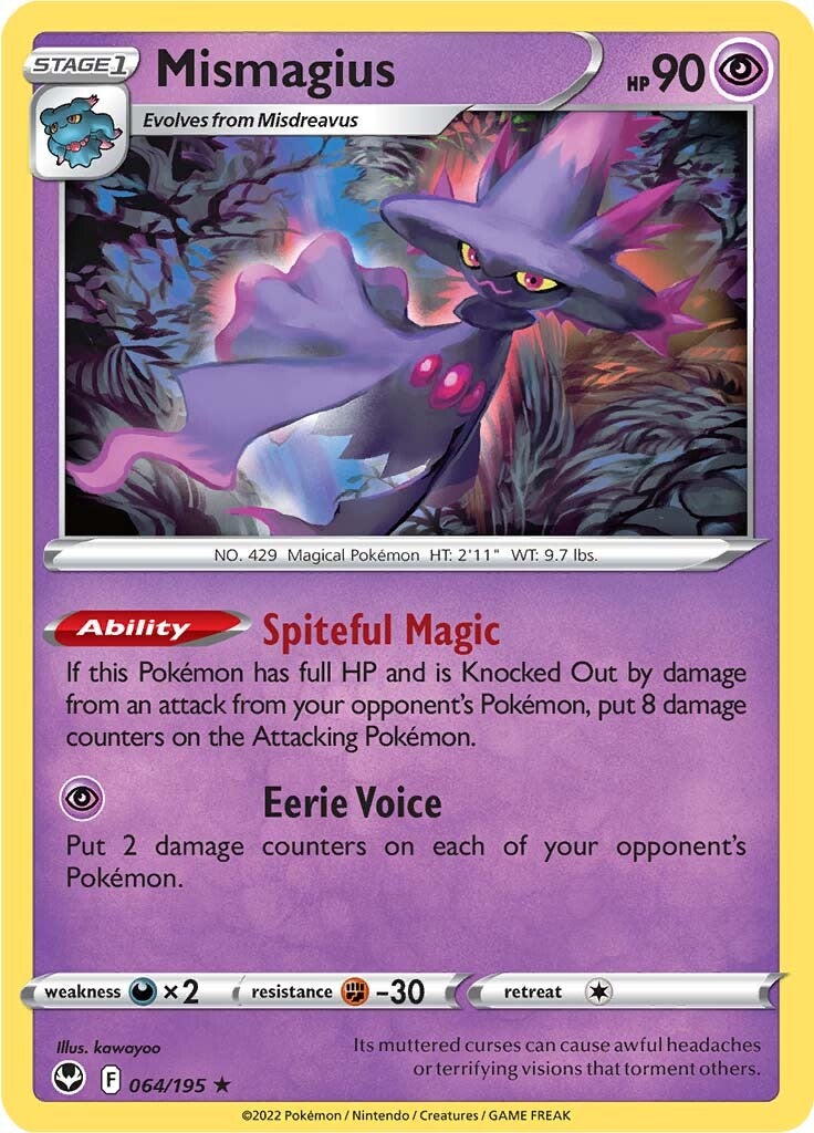 Mismagius (064/195) [Sword & Shield: Silver Tempest] | Good Games Morley