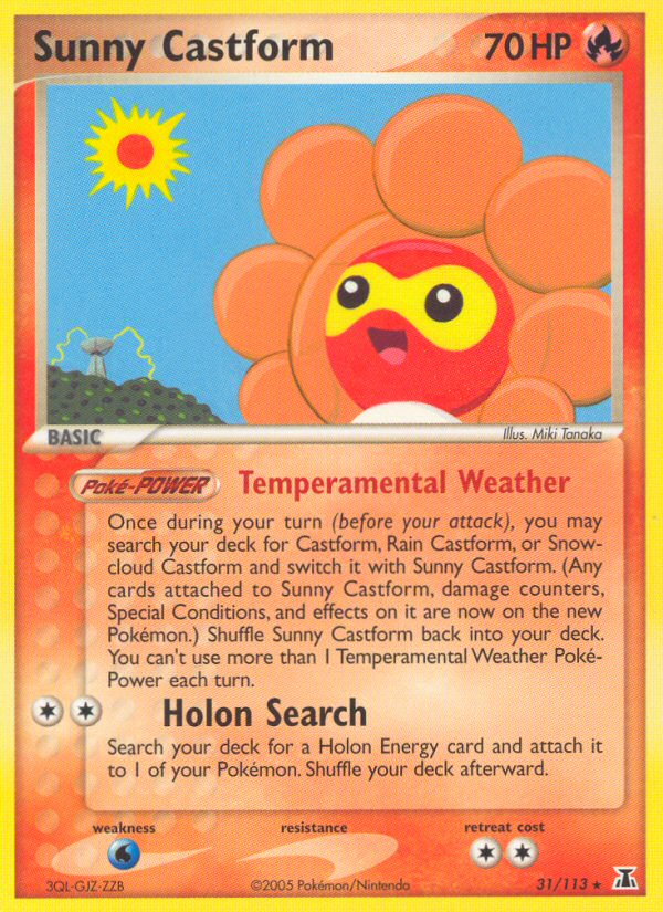 Sunny Castform (31/113) [EX: Delta Species] | Good Games Morley