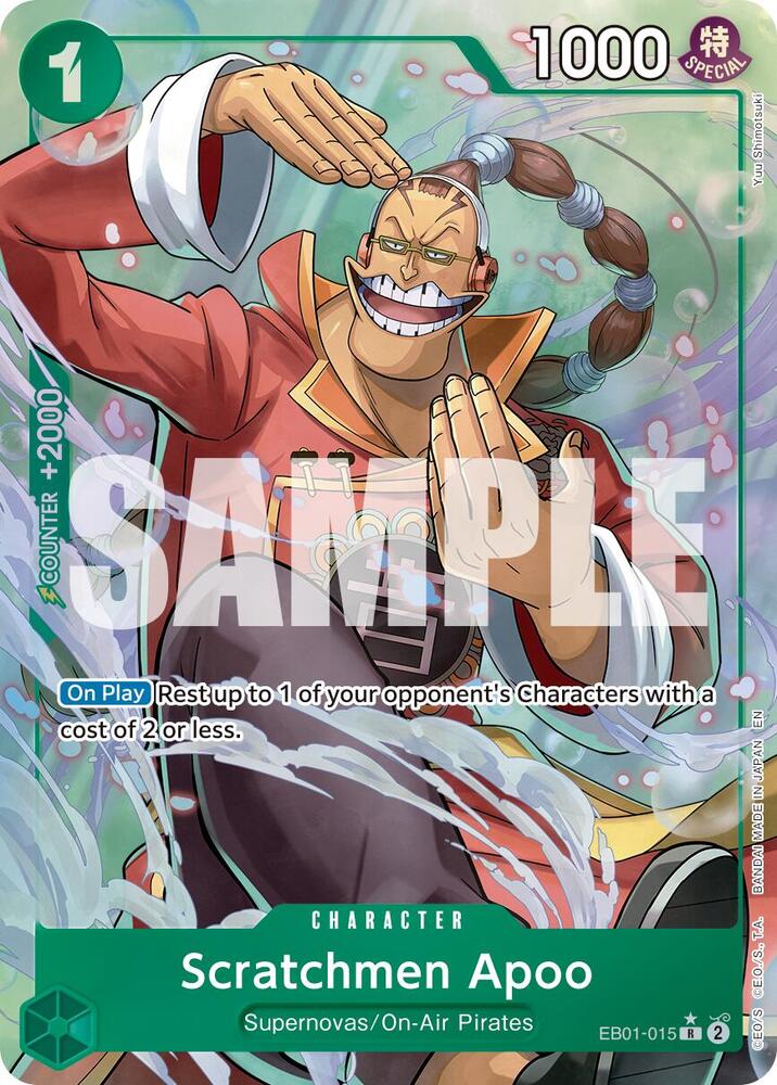 Scratchmen Apoo EB01-015 (Premium Booster -The Best- Vol. 2)  - Alternate Art Foil | Good Games Morley