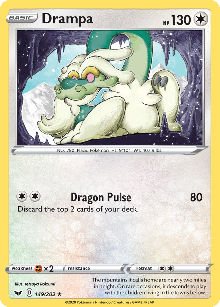 Drampa (149/202) [Sword & Shield: Base Set] | Good Games Morley