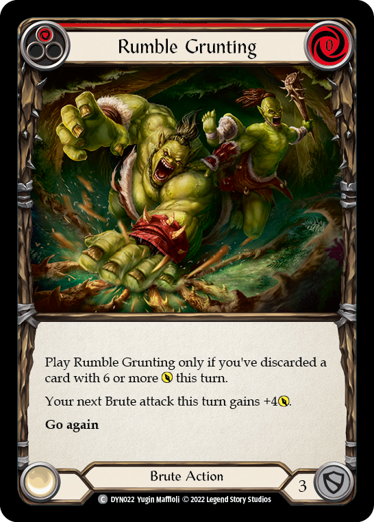 Rumble Grunting (Red) [DYN022] (Dynasty) | Good Games Morley