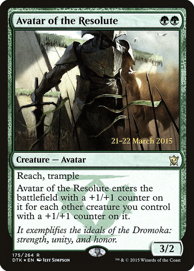Avatar of the Resolute [Dragons of Tarkir Prerelease Promos] | Good Games Morley