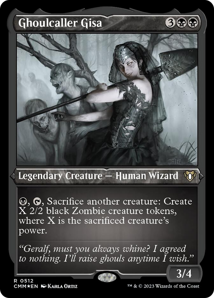 Ghoulcaller Gisa (Foil Etched) [Commander Masters] | Good Games Morley