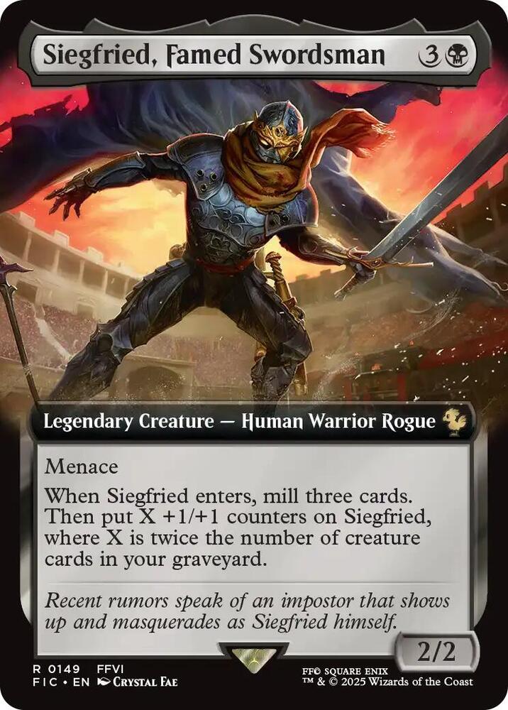 Siegfried, Famed Swordsman 149 (Commander: FINAL FANTASY)  - Extended Art Foil | Good Games Morley