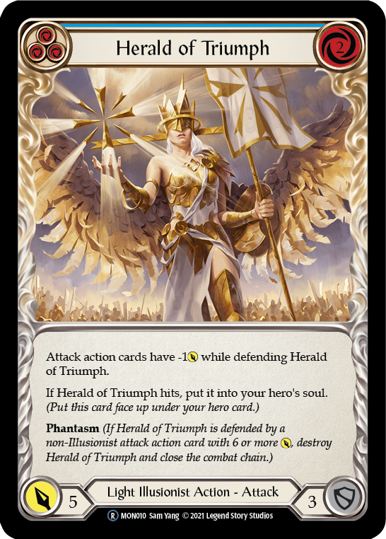 Herald of Triumph (Blue) [U-MON010] (Monarch Unlimited)  Unlimited Normal | Good Games Morley