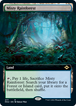 Misty Rainforest (Extended Art) [Modern Horizons 2] | Good Games Morley