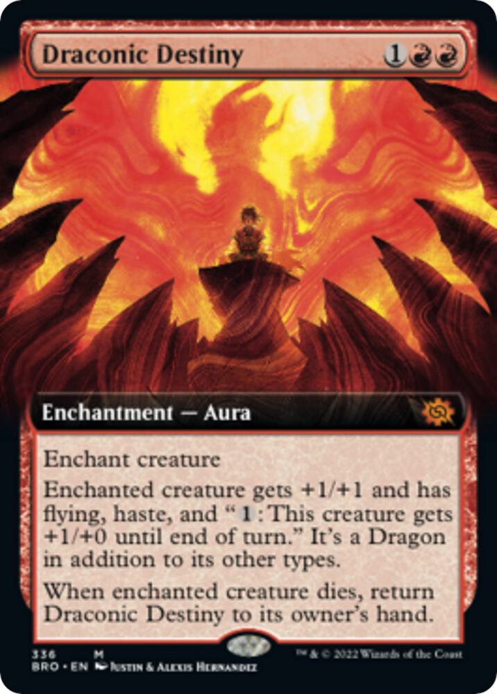Draconic Destiny Extended Art 336/287 (The Brothers' War)  | Good Games Morley