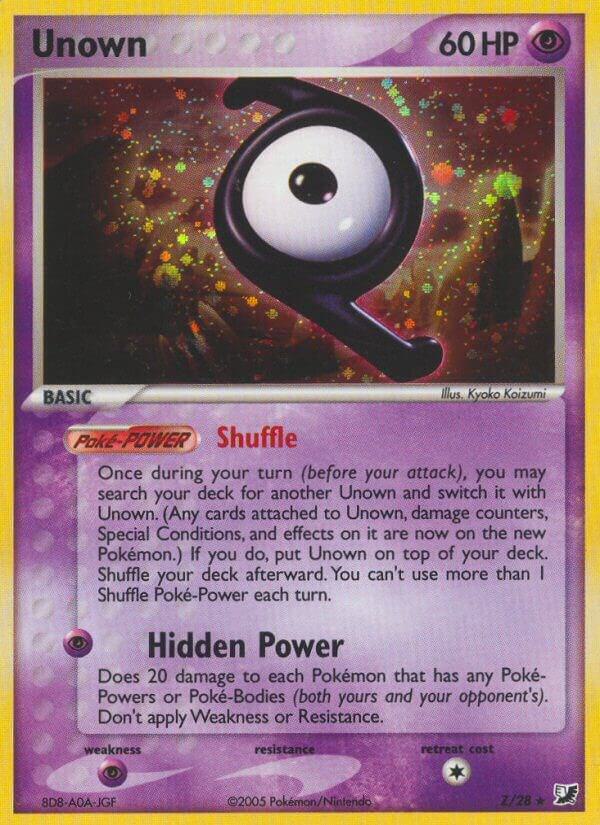 Unown Z Z/28 (EX Unseen Forces)  - Holofoil | Good Games Morley