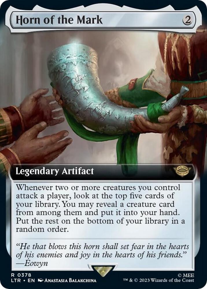 Horn of the Mark 378 (Universes Beyond: The Lord of the Rings: Tales of Middle-earth)  - Extended Art | Good Games Morley