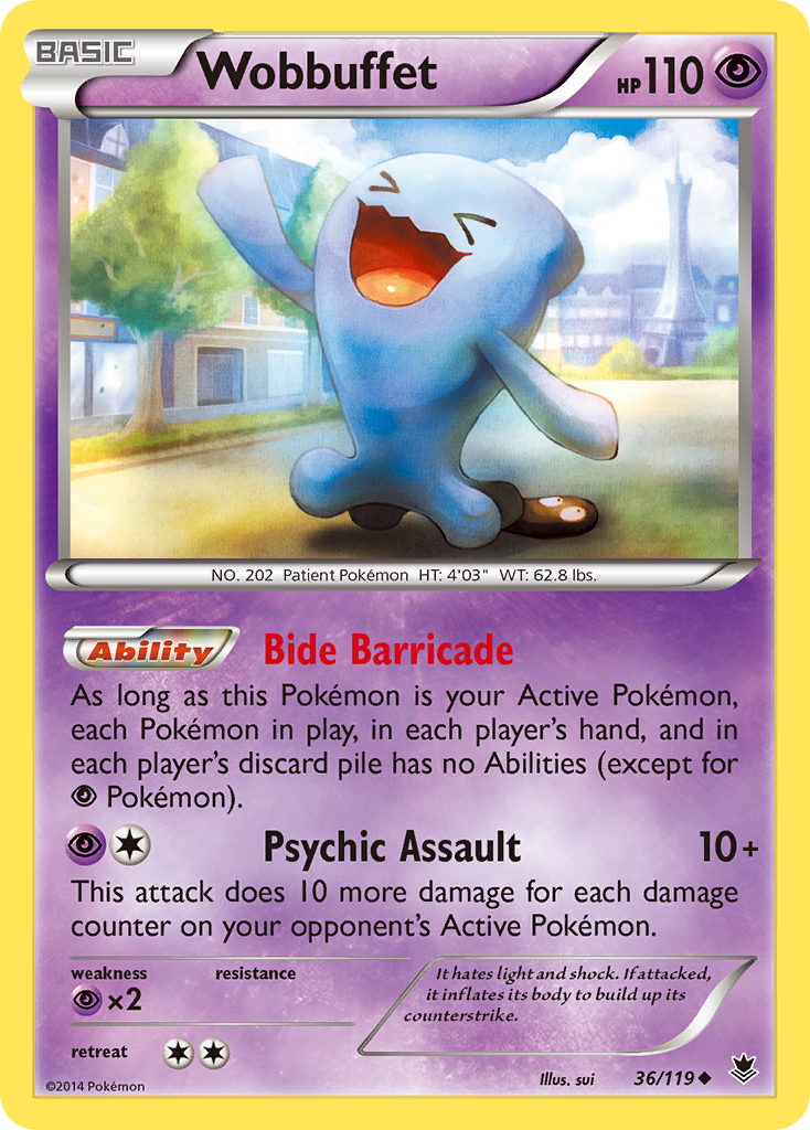 Wobbuffet (36/119) [XY: Phantom Forces] | Good Games Morley