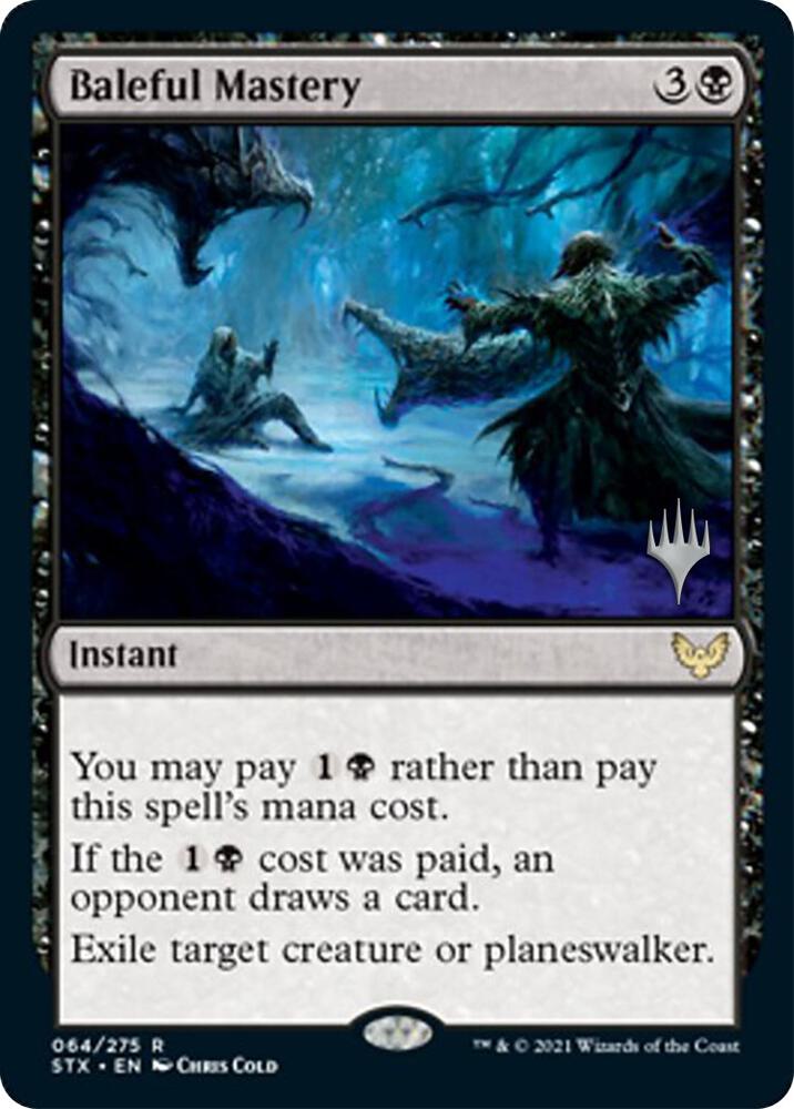Baleful Mastery 64p/180 (Promo Pack: Strixhaven)  - Foil | Good Games Morley