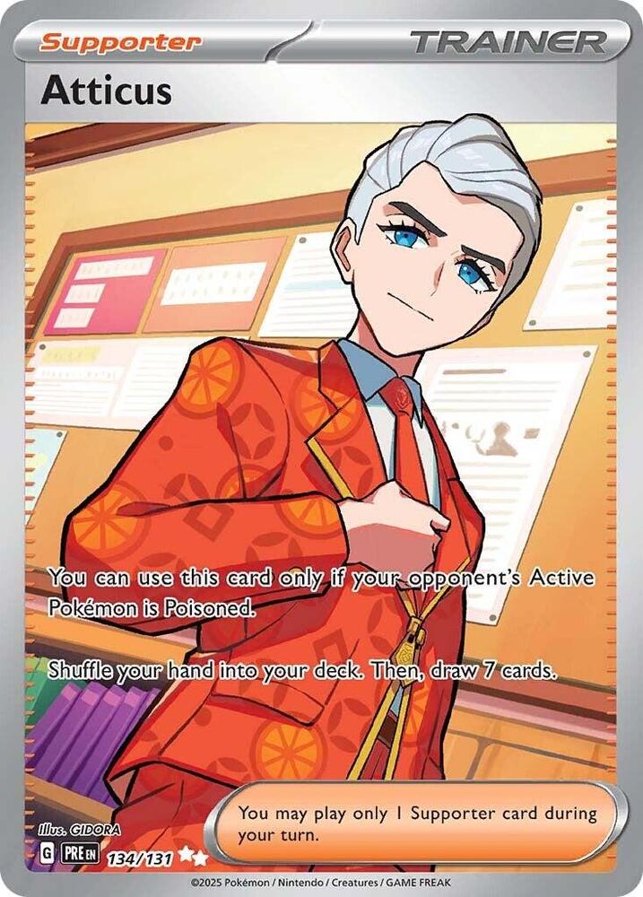Atticus 134/131 (SV: Prismatic Evolutions)  - Holofoil | Good Games Morley