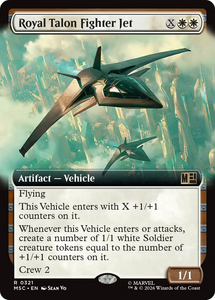 Royal Talon Fighter Jet (Extended Art) [Marvel Super Heroes Commander] | Good Games Morley