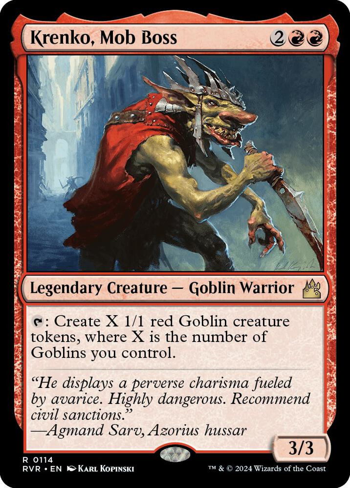 Krenko, Mob Boss 114/291 (Ravnica Remastered)  | Good Games Morley