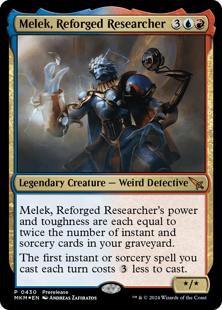 Melek, Reforged Researcher [Murders at Karlov Manor Prerelease Promos] | Good Games Morley