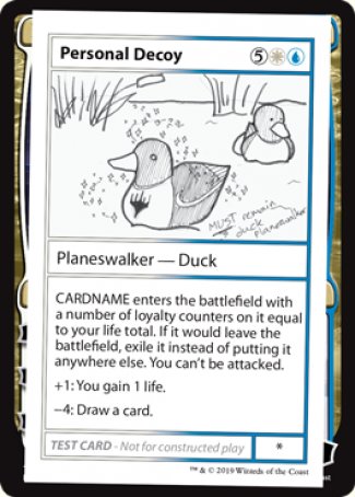 Personal Decoy (2021 Edition) [Mystery Booster Playtest Cards] | Good Games Morley